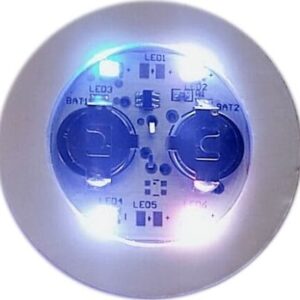 LED Flessensticker Wit 5 cm (5 stuks)