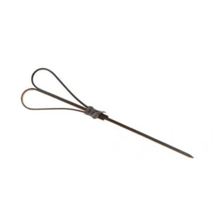 Bamboe zwarte hartjes cocktailprikkers 12 cm - 100 stuks