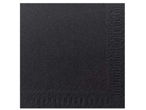 Cocktailservet 3-laags zwart 250 stuks