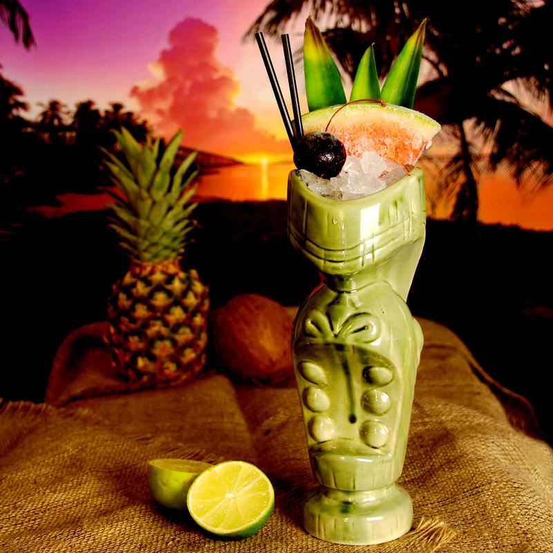 Tiki Groot Mondglas 64 cl Groen - Image 3